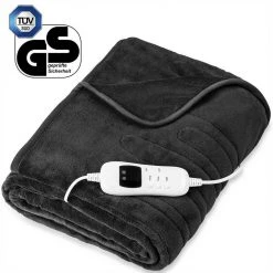 sinnlein Heizdecke, Wärmedecke aus Plüsch, elektrische Heizdecke mit Abschaltautomatik, Kuscheldecke mit Timerfunktion und 9 Temperaturstufen, waschbar bis 40°C, Digitalanzeige Creme, Weinrot, Anthrazit, Braun -Heizdecken Verkaufsgeschäft 038c74d4 1ca5 544d 906d b27b3b168c5e