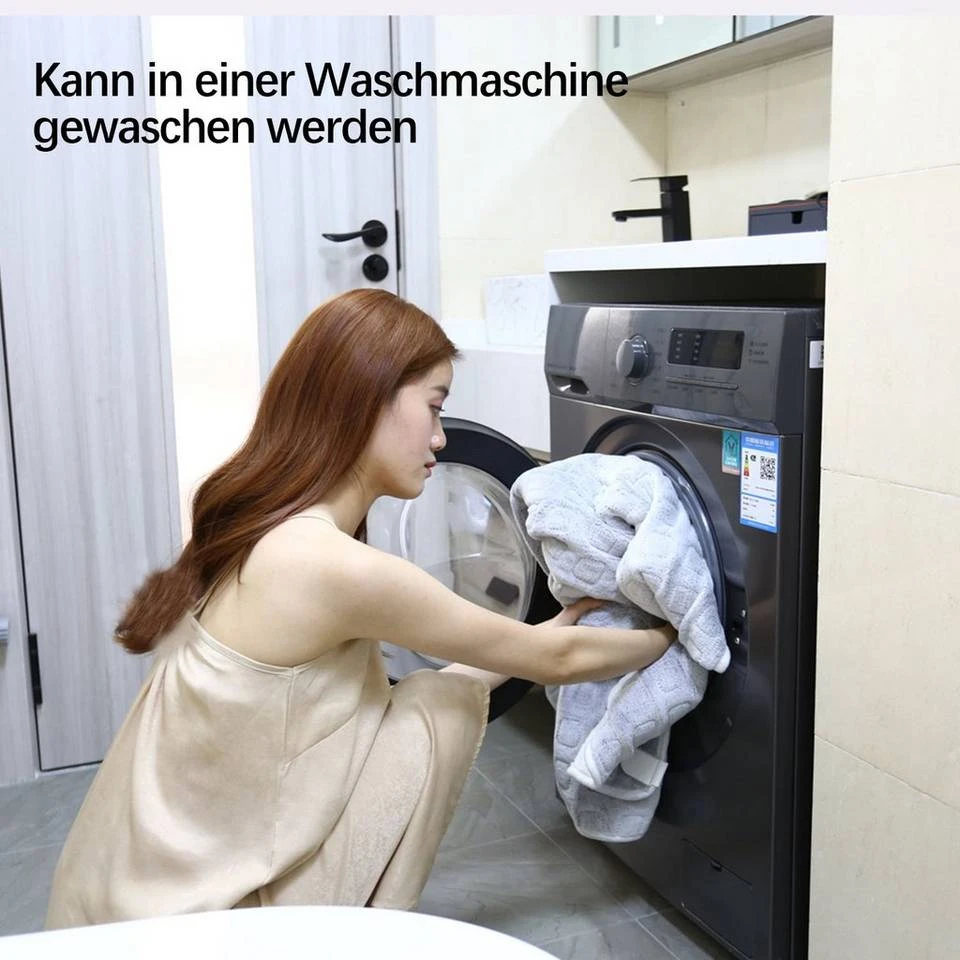 MAGICSHE Heizdecke »Flanell Waschbar Heizdecke mit Abschaltautomatik«, 8 Stunden Timer,6 Heizstufen Elektrische Wärmedecke Grau, Mit Grün Tassenwärmer und Wäschesack, Mit Weiß Tassenwärmer und Wäschesack, Mit Wäschesack 3 MAGICSHE Heizdecke »Flanell Waschbar Heizdecke mit Abschaltautomatik«, 8 Stunden Timer,6 Heizstufen Elektrische Wärmedecke Grau, Mit Grün Tassenwärmer und Wäschesack, Mit Weiß Tassenwärmer und Wäschesack, Mit Wäschesack – Bild 3