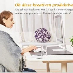 Mia&Coco Heizdecke »10 Wärmestufen (25 °C bis 53 °C) Abschaltautomatik waschmaschinengeeignet, 130x160cm, Maschinenwaschbar«, Wärmeyudecke für langanhaltende und gleichmäßige Wärme (anschmiegsam, flauschig und hautsympathisch), mit hochwertigem Sicherheitssystem Braun, Blau, Rot, Grau -Heizdecken Verkaufsgeschäft 16a55fa2 5868 4f84 b307 a3a162e52c6e