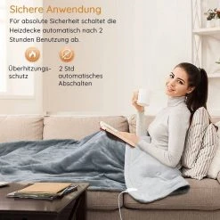 Ekarian Heizdecke »2er Set Heizdecken Grau/Blau«, sehr weiches Micro-Fleece 2 X Grau, 1X Blau, 1 X Grau, 2 X Blau -Heizdecken Verkaufsgeschäft 193b7057 39ac 4997 8a81 a085a9261820