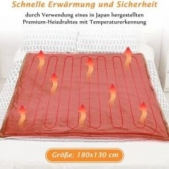 Mia&Coco Heizdecke »10 Wärmestufen (25 °C bis 53 °C) Abschaltautomatik waschmaschinengeeignet, 130x160cm, Maschinenwaschbar« -Heizdecken Verkaufsgeschäft 1e8a932b 28ad 4456 8ac5 8cda811c90b4