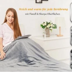 Mia&Coco Heizdecke »10 Wärmestufen (25 °C bis 53 °C) Abschaltautomatik waschmaschinengeeignet, 130x160cm, Maschinenwaschbar«, Wärmeyudecke für langanhaltende und gleichmäßige Wärme (anschmiegsam, flauschig und hautsympathisch), mit hochwertigem Sicherheitssystem Braun, Blau, Rot, Grau -Heizdecken Verkaufsgeschäft 2483e33c dd0b 4cef aca6 67193e5ee02d