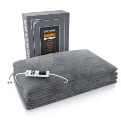 Brandson Heizdecke, Brandson - Heizdecke - Kuschelheizdecke XXL 180x130 cm – Elektrische Wärmedecke mit Timer – Überhitzungsschutz – Abschaltautomatik – 6 Heizstufen - 160 Watt - grau -Heizdecken Verkaufsgeschäft 322e4d1e b90b 5792 aae9 4cd5892eee78