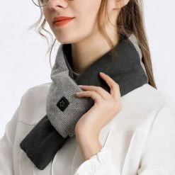 ManKle Heizdecke »Beheizter Schal Winter Warm Weich Schal für Herren Damen 80 x 11CM« Grau, Rosa