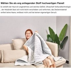 Fortuna Lai Heizdecke »AD 100 W Wärmeyudecke«, mit Temperaturregelung, aus Flanell, 152x127cm, Maschinenwaschba -Heizdecken Verkaufsgeschäft 3e8250c5 e7fc 4e20 b714 df19e3b50153