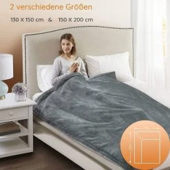 Ekarian Heizdecke »2er Set Heizdecken Grau/Blau«, sehr weiches Micro-Fleece 2 X Grau, 1X Blau, 1 X Grau, 2 X Blau -Heizdecken Verkaufsgeschäft 452212b3 5f38 447f be0e bb443c90aa6a
