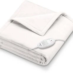 BEURER Heizdecke »HD 75 Cosy White«, 6 elektronisch geregelte Temperaturstufen
