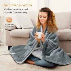 Ekarian Heizdecke »2er Set Heizdecken Grau/Blau«, sehr weiches Micro-Fleece 2 X Grau, 1X Blau, 1 X Grau, 2 X Blau -Heizdecken Verkaufsgeschäft 5460a5df d10c 425b b700 7de42453a9f6