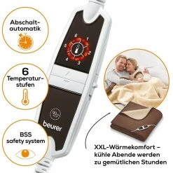 BEURER Heizdecke »HD 100«, 2-tlg., Elektrische Heiz- und Wärmedecke / Fleece-Decke -Heizdecken Verkaufsgeschäft 571d786c f6c7 5f06 afe0 ebee6c44520f