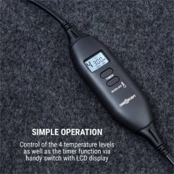 ONECONCEPT Heizdecke »Magic Carpet DLX Heizmatte 60 x 70 cm 100 W 4 Temp. Timer anthrazit« -Heizdecken Verkaufsgeschäft 590fb414 e947 5879 8660 465826736a78