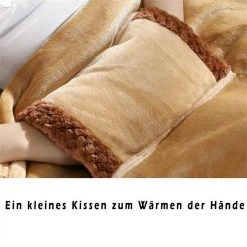 HOBÙBÙME HOBÙBÙME Heizdecke »Elektrische USB-Heizdecke, wiederaufladbares 5V-Heizkissen, kleines Kissen mit Handwärmer, plüschig warme elektrische Sofadecke, Auto-Wärmedecke, multifunktionale elektrische Winter-Heizdecke (nicht mit wiederaufladbarem Akku, 80*60cm)« Rosa, Khaki -Heizdecken Verkaufsgeschäft 60943c20 fa44 411d 946e fcfbaa12a34a