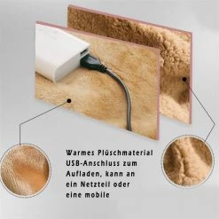HOBÙBÙME HOBÙBÙME Heizdecke »Elektrische USB-Heizdecke, wiederaufladbares 5V-Heizkissen, kleines Kissen mit Handwärmer, plüschig warme elektrische Sofadecke, Auto-Wärmedecke, multifunktionale elektrische Winter-Heizdecke (nicht mit wiederaufladbarem Akku, 80*60cm)« Rosa, Khaki -Heizdecken Verkaufsgeschäft 79e0c241 491f 489c 8b2c 26dd3c4db741