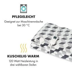 Klarstein Heizdecke »Dr. Watson XXL Heizdecke 3 Leistungsstufen waschbar 200x180cm Mikroplüsch«, Wärmedecke elektrische Heizdecke mit Abschaltautomatik beheizbare Decke Kuscheldecke -Heizdecken Verkaufsgeschäft 8412a490 9b1f 53ec 98c5 6b7f49ba8846