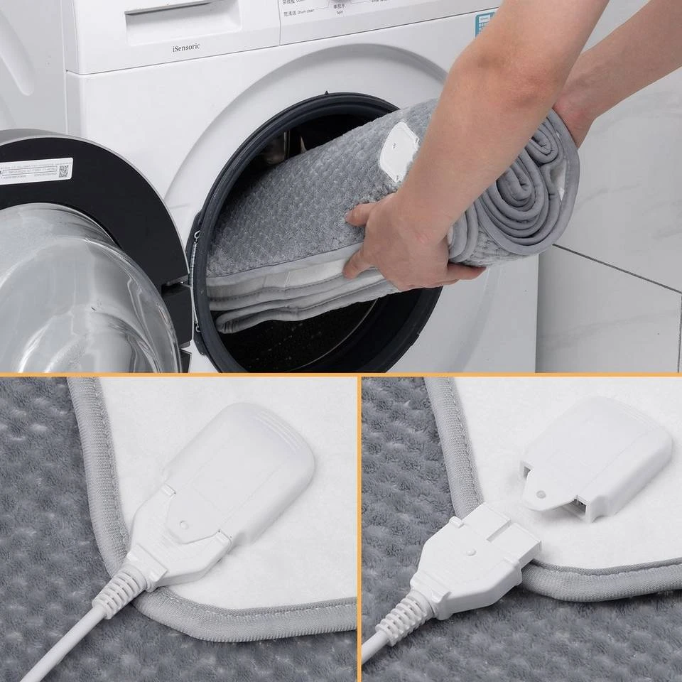 Deuba Heizdecke Beige, Grau 6 Deuba Heizdecke Beige, Grau – Bild 6