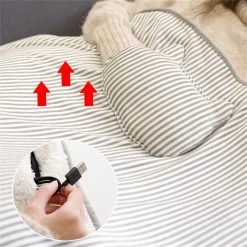 HOBÙBÙME HOBÙBÙME Heizdecke »Elektrische USB-Heizdecke, Heizkissen, das durch Aufladen erwärmt werden kann, kleines Kissen mit Handwärmer, plüschig warme elektrische Sofadecke, Auto-Wärmedecke, multifunktionale elektrische Winter-Heizdecke (nicht mit wiederaufladbarem Akku ausgestattet, 115*72cm)« Rosa, Grau, Khaki