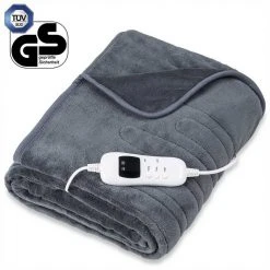 sinnlein Heizdecke, Wärmedecke aus Plüsch, elektrische Heizdecke mit Abschaltautomatik, Kuscheldecke mit Timerfunktion und 9 Temperaturstufen, waschbar bis 40°C, Digitalanzeige Creme, Weinrot, Anthrazit, Braun -Heizdecken Verkaufsgeschäft a1fb03c1 6f24 5120 8a41 2e1d33a3e785