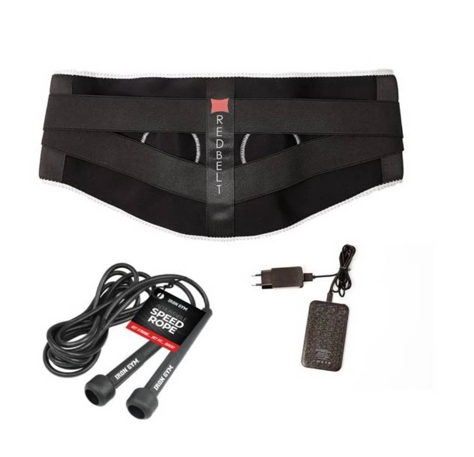 JOKA international Wärmegürtel »Massagegürtel REDBELT und IRON GYM Springseil - Sparset«, 2-tlg., 3facher Massagegürtel 1 JOKA international Wärmegürtel »Massagegürtel REDBELT und IRON GYM Springseil - Sparset«, 2-tlg., 3facher Massagegürtel