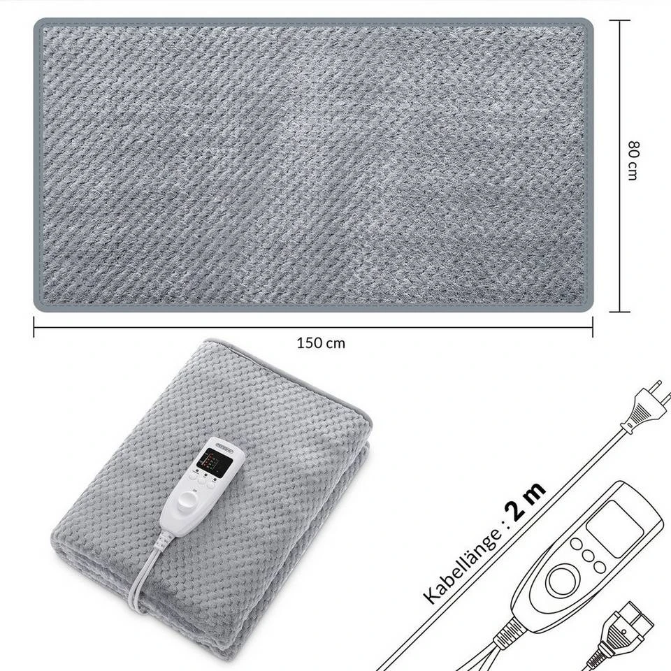 Deuba Heizdecke Beige, Grau 7 Deuba Heizdecke Beige, Grau – Bild 7