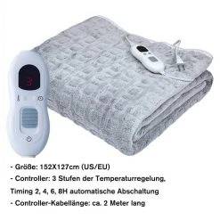 Fortuna Lai Heizdecke »AD 100 W Wärmeyudecke«, mit Temperaturregelung, aus Flanell, 152x127cm, Maschinenwaschba -Heizdecken Verkaufsgeschäft af3701db 2b7c 4c6c be0a 46bb252d33ca