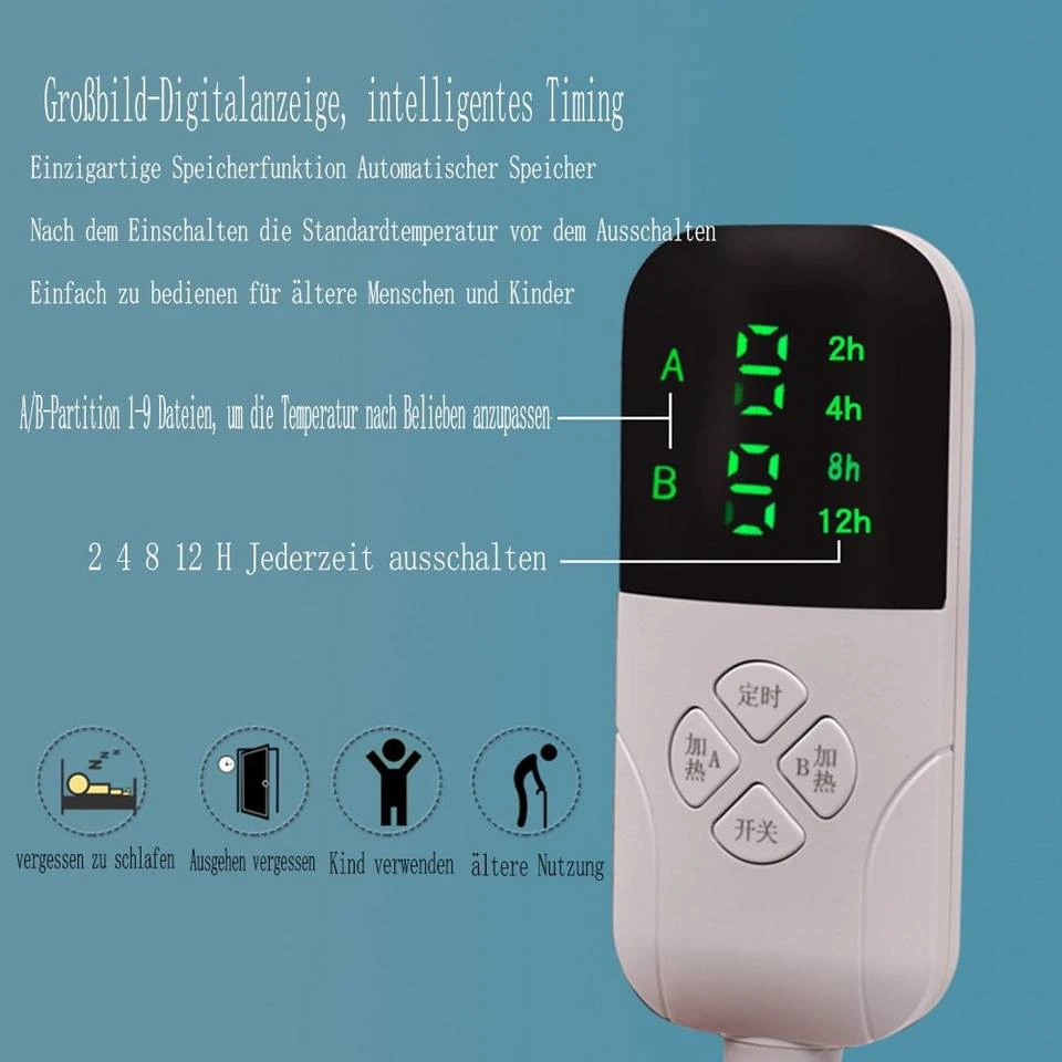 Favson Heizdecke »150 x 80 cm Heizkissen mit Abschaltautomatik, Wärmepads Elektrische« 3 Favson Heizdecke »150 x 80 cm Heizkissen mit Abschaltautomatik, Wärmepads Elektrische« – Bild 3