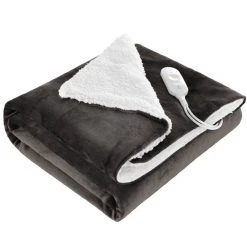 MVPower Heizdecke, 180 x 130 cm Flanell-Heizdecke mit Abschaltautomatik, elektrische Heizdecke Wärmedecke, Timerfunktion, Überhitzungsschutz mit 3 Temperaturstufen, waschbar bis 30°C, Heimgebrauch Schokolade, Schiefer, Königsblau, Weinrot -Heizdecken Verkaufsgeschäft c378f81e 096a 4d3e 8eb7 9fbb497a858a