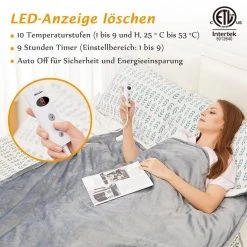 Mia&Coco Heizdecke »10 Wärmestufen (25 °C bis 53 °C) Abschaltautomatik waschmaschinengeeignet, 130x160cm, Maschinenwaschbar«, Wärmeyudecke für langanhaltende und gleichmäßige Wärme (anschmiegsam, flauschig und hautsympathisch), mit hochwertigem Sicherheitssystem Braun, Blau, Rot, Grau -Heizdecken Verkaufsgeschäft c5e957d2 5ea2 4286 8107 fc90587768d0