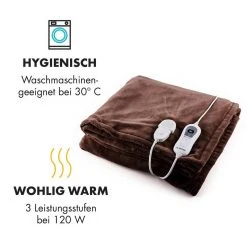 Klarstein Heizdecke »Dr. Watson XL Heizdecke 120 W 3 Temperaturstufen 180 x 130 cm Bedienteil«, Wärmedecke elektrische Heizdecke mit Abschaltautomatik beheizbare Decke Kuscheldecke Braun, Beige, Schwarz, Grau 42 Klarstein Heizdecke »Dr. Watson XL Heizdecke 120 W 3 Temperaturstufen 180 x 130 cm Bedienteil«, Wärmedecke elektrische Heizdecke mit Abschaltautomatik beheizbare Decke Kuscheldecke Braun, Beige, Schwarz, Grau -Heizdecken Verkaufsgeschäft c7e8472d 3d47 51ed bdd3 01381c9f1fc1