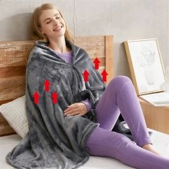 HOBÙBÙME HOBÙBÙME Heizdecke »USB-Heizdecke, wiederaufladbares Heizkissen, wärmende elektrische Sofadecke aus Korallenfleece, Wärmedecke für das Auto, 3-stufige Temperaturregelung und multifunktionale elektrische Heizdecke für den Winter(150*85CM)«