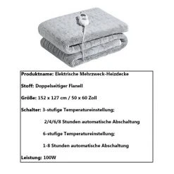 MAGICSHE Heizdecke »Flanell Waschbar Heizdecke mit Abschaltautomatik«, 8 Stunden Timer,6 Heizstufen Elektrische Wärmedecke Grau, Mit Grün Tassenwärmer und Wäschesack, Mit Weiß Tassenwärmer und Wäschesack, Mit Wäschesack 14 MAGICSHE Heizdecke »Flanell Waschbar Heizdecke mit Abschaltautomatik«, 8 Stunden Timer,6 Heizstufen Elektrische Wärmedecke Grau, Mit Grün Tassenwärmer und Wäschesack, Mit Weiß Tassenwärmer und Wäschesack, Mit Wäschesack -Heizdecken Verkaufsgeschäft d51702ed 1cfa 4dbd be4a 40afb9f93aad