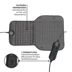MAXXMEE Heizdecke »Fußwärmer - 3 Wärmestufen - grau« -Heizdecken Verkaufsgeschäft ef5402d9 bcae 4cd5 b969 527f81802594