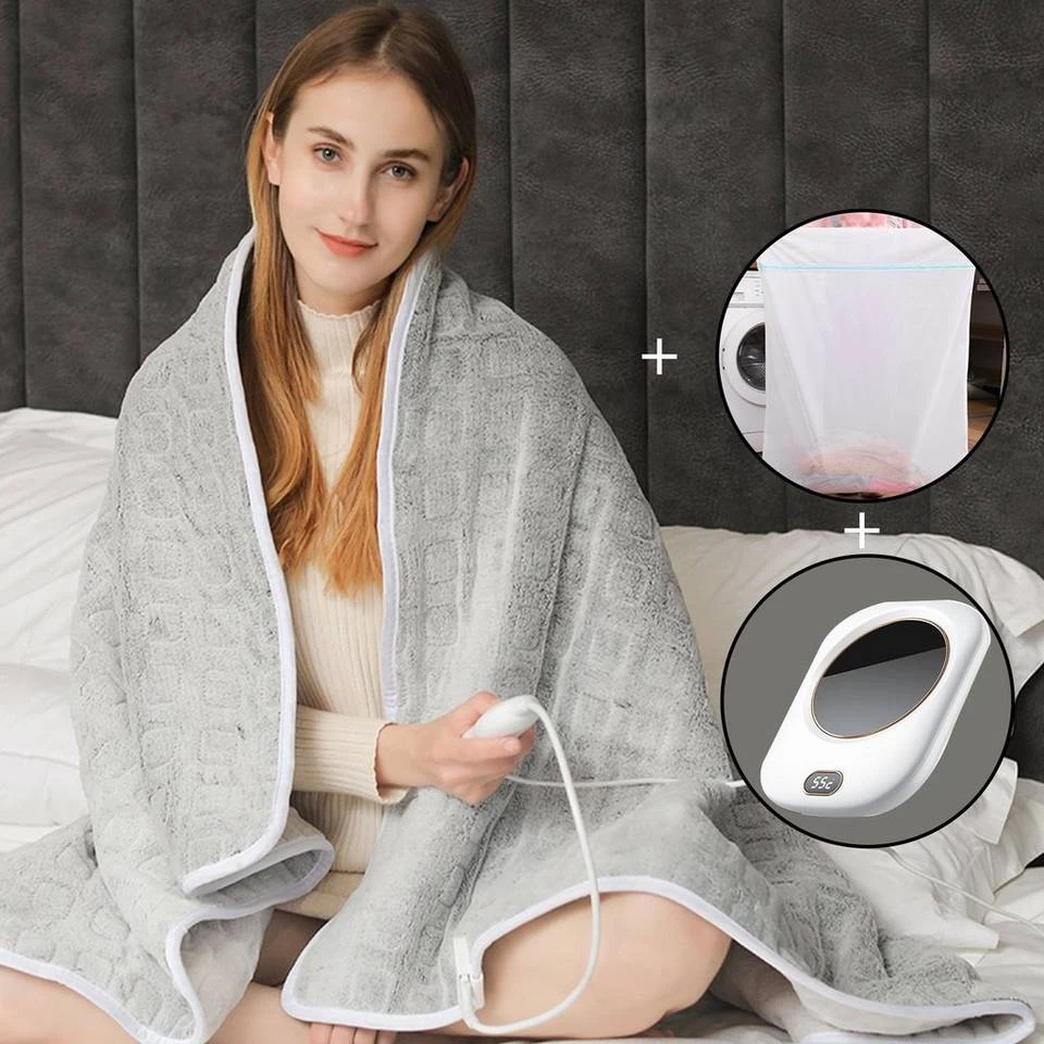 MAGICSHE Heizdecke »Flanell Waschbar Heizdecke mit Abschaltautomatik«, 8 Stunden Timer,6 Heizstufen Elektrische Wärmedecke Grau, Mit Grün Tassenwärmer und Wäschesack, Mit Weiß Tassenwärmer und Wäschesack, Mit Wäschesack 8 MAGICSHE Heizdecke »Flanell Waschbar Heizdecke mit Abschaltautomatik«, 8 Stunden Timer,6 Heizstufen Elektrische Wärmedecke Grau, Mit Grün Tassenwärmer und Wäschesack, Mit Weiß Tassenwärmer und Wäschesack, Mit Wäschesack – Bild 8