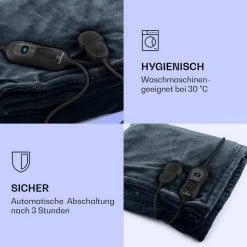 Klarstein Heizdecke »Dr. Watson XL Heizdecke 120 W 3 Temperaturstufen 180 x 130 cm Bedienteil«, Wärmedecke elektrische Heizdecke mit Abschaltautomatik beheizbare Decke Kuscheldecke Braun, Beige, Schwarz, Grau 29 Klarstein Heizdecke »Dr. Watson XL Heizdecke 120 W 3 Temperaturstufen 180 x 130 cm Bedienteil«, Wärmedecke elektrische Heizdecke mit Abschaltautomatik beheizbare Decke Kuscheldecke Braun, Beige, Schwarz, Grau -Heizdecken Verkaufsgeschäft f7b23a9e 43d7 5499 a38a 2dfb8afc837b