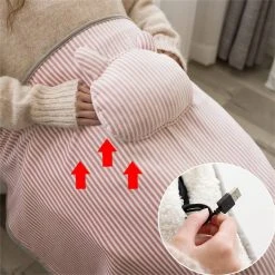 HOBÙBÙME HOBÙBÙME Heizdecke »Elektrische USB-Heizdecke, Heizkissen, das durch Aufladen erwärmt werden kann, kleines Kissen mit Handwärmer, plüschig warme elektrische Sofadecke, Auto-Wärmedecke, multifunktionale elektrische Winter-Heizdecke (nicht mit wiederaufladbarem Akku ausgestattet, 115*72cm)« Rosa, Grau, Khaki -Heizdecken Verkaufsgeschäft fb430602 b240 48b5 8c66 1f2502f9c4b5