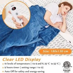 Mia&Coco Heizdecke »10 Wärmestufen (25 °C bis 53 °C) Abschaltautomatik waschmaschinengeeignet, 130x160cm, Maschinenwaschbar« -Heizdecken Verkaufsgeschäft fd7fdbc7 2e5c 4ee6 a15f ea8e5285c89d
